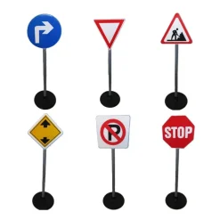 Set 6 panneaux de signalisation