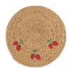 2 sets de table en jute/broderie
