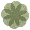 2 sets de table fleur vert