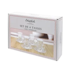 Set 4 tasses a the avec coupelle