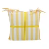 Set x2 galette de chaises rayee