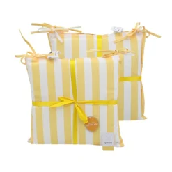 Set x2 galette de chaises rayee