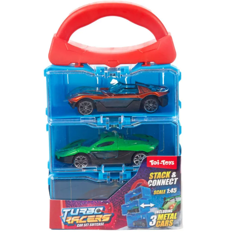 Set x3 voitures turbo racers 2as