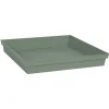 Soucoupe carree 32.6cm vert