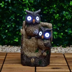 Statue animaux solaire gros yeux