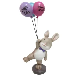 Statue lapin paques ballon