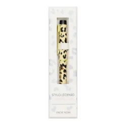 Stylo leopard et message