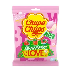 Sucettes fraise love x10 120g