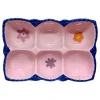 Support a oeuf x6 rose et bleu