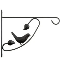 Support plante ext metal oiseau