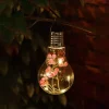 Suspension ampoule solaire fleur