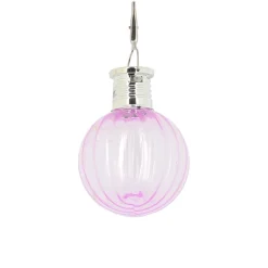 Suspension boule pastel a led