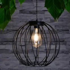 Suspension metal ronde aura