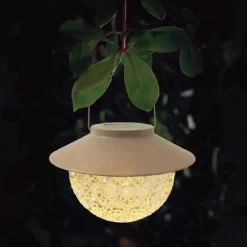 Suspension solaire boule ciselee