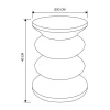 Table apppoint / chevet ondule