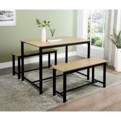 Table + 2 bancs