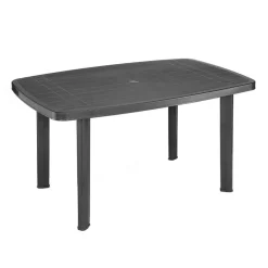 Table ovale gris