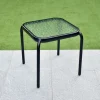 Table plateau en verre carree