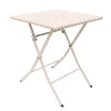 Table pliante tressee beige