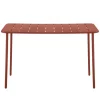 Table rectangle terracotta