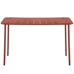 Table rectangle terracotta