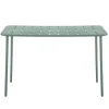 Table rectangle vert treillis