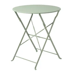 Table ronde en metal d60 verte