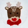 Tapis de bain renne noel