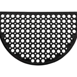 Tapis demi lune caillebotis noir