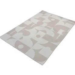 Tapis geo creme 120x180cm