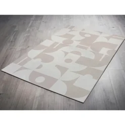 Tapis geo creme 60x110cm