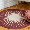 Tapis rosie bordeaux d90cm