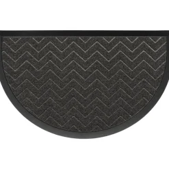Tapis 45x75cm demi lune gris