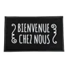 Tapis 45x75cm noir bienvenue