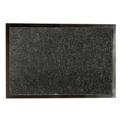 Tapis 40x60cm noir chine blanc