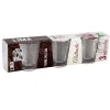 3 tasses en verre abstracto 80ml
