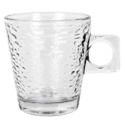 3 tasses en verre abstracto 80ml