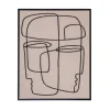 Toile encadree lin