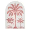 Toile lin arche palmier