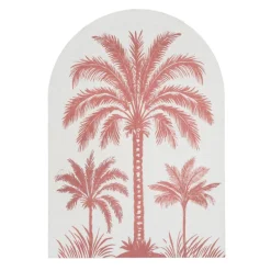 Toile lin arche palmier