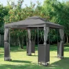 Tonnelle 2.5mx2.5m avec rideaux