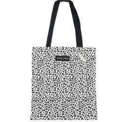 Tote bag leopard et message