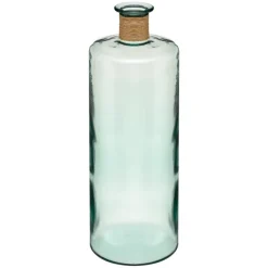 Vase bouteille raphia h75cm