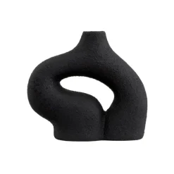 Vase ceramique noir