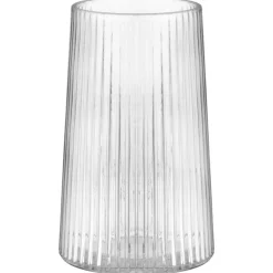 Vase en verre nervure