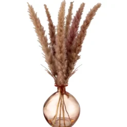 Vase givre avec pampa