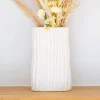 Vase strie porcelaine