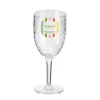 Verre a vin craquele transparent