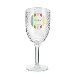 Verre a vin craquele transparent