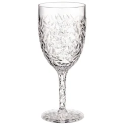 Verre a vin effet craquele